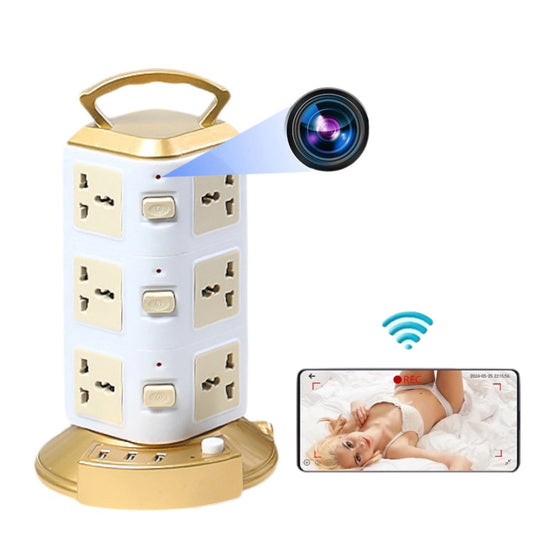 Wireless Mini Power Strip Camera,Wall Outlet WiFi Camera,Home Camera,Indoor Security Camera,Nanny Camera